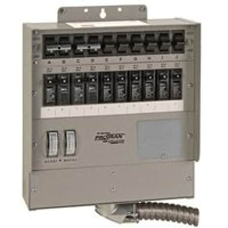 Reliance Controls RELIANCE CONTROLS Pro/Tran 2 Series 510C Transfer Switch, 50 A, 120 V, 12,500 W, 1-Phase 510C