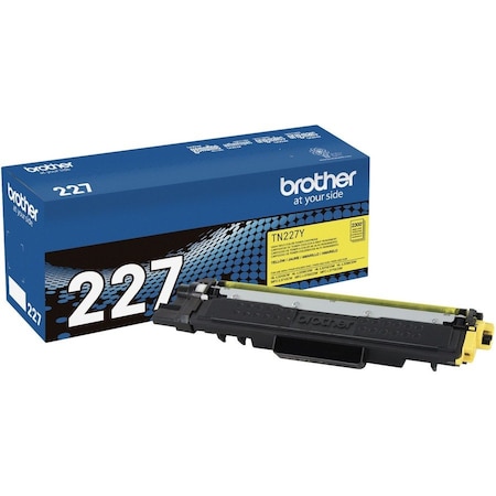 Brother Genuine TN-227Y High Yield Yellow Toner Cartridge - 2300 Pages TN227Y