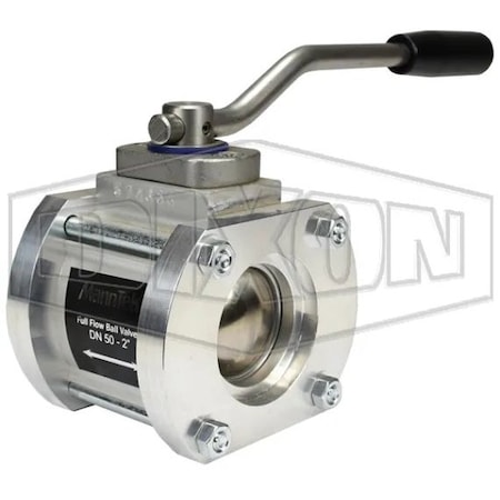 Dixon Mann-Tek 1-Way Ball Valve, 2 in Nominal, Socket Welded End Style, Aluminum Body, Full Port, FPM Soft 1WAYBV200SW
