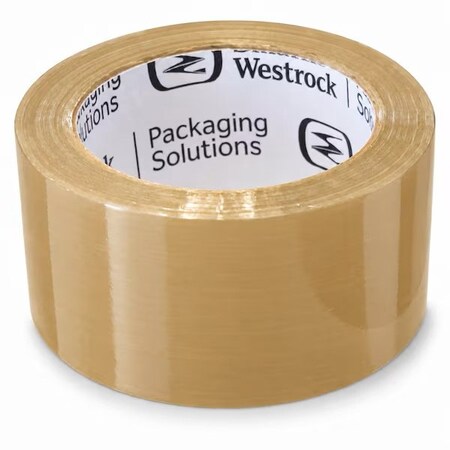 Zoro Select Packing Tape, 1.6 mil Thick, 1.9 in W x 110 yd L, 3 in Core Dia., Tan, 36 PK 1399369