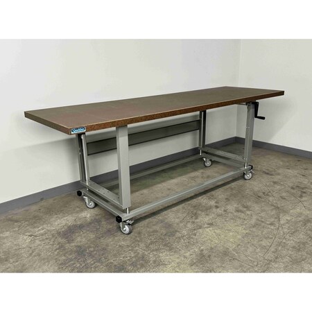 Stackbin Workbench, Mobile, Hand, Crank, Lift, Adj. H9630-2500-VB
