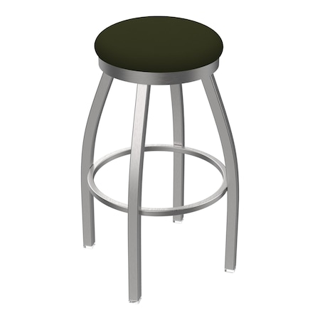 Holland Bar Stool Co 802 Misha Stainless Steel 36in Swivel Bar Stool with Canter Pine Seat 80236SS010
