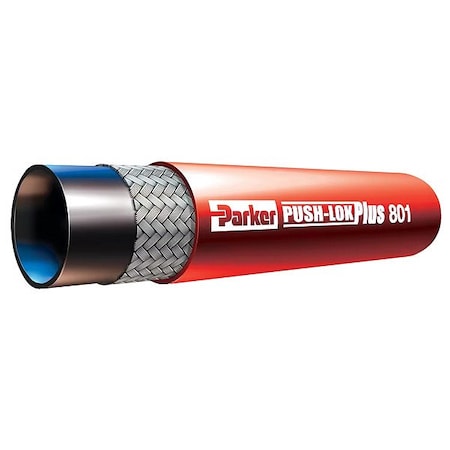 Parker Red Air Hose 1" 12FT L F8010106-16-16-16-144-RED