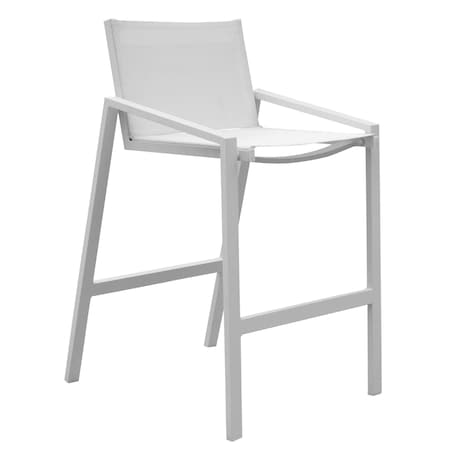 Panama Jack Outdoor Panama Jack Mykonos Stackable Barstool PJO-2401-WHT-BS
