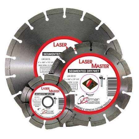 Continental Abrasives 5in x .080in x 7/8in x 5/8in x Sintered General Purpose Diamond Blade for Angle Grinders DB-00643