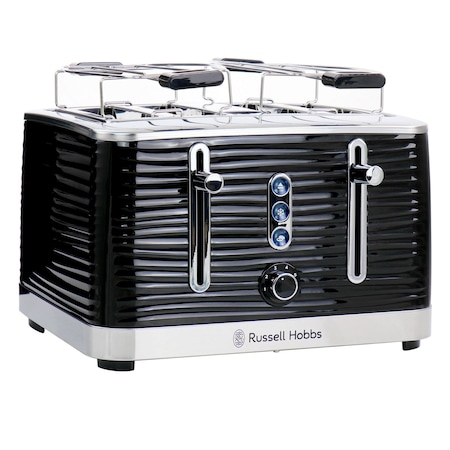 Russell Hobbs Retro Style 4 Slice Toaster in Black TR9450BR