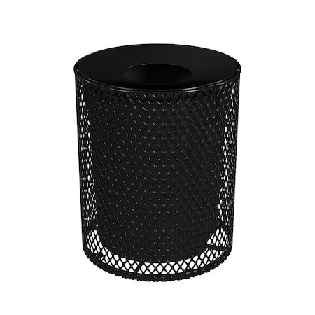 Leisure Craft Outdoor Receptacle, 32 Gal, Black 32EXPLNSML-BLACK