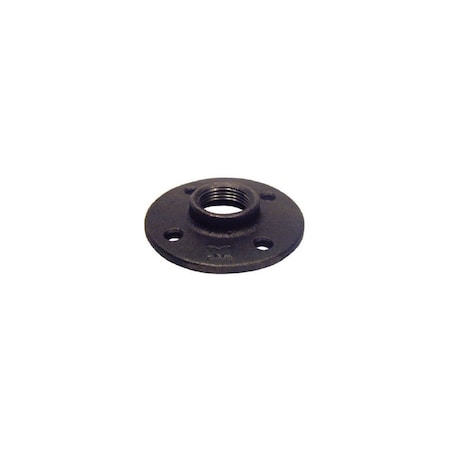 Southland 1/2 In. x 3 In. Black Iron Floor Flange 521-603HN