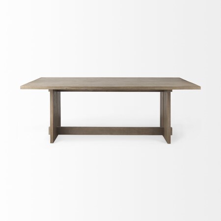 Homeroots 84" Taupe Dining Table 397608
