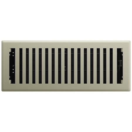Imperial Floor Register, Polystyrene, Satin Nickel RG3430