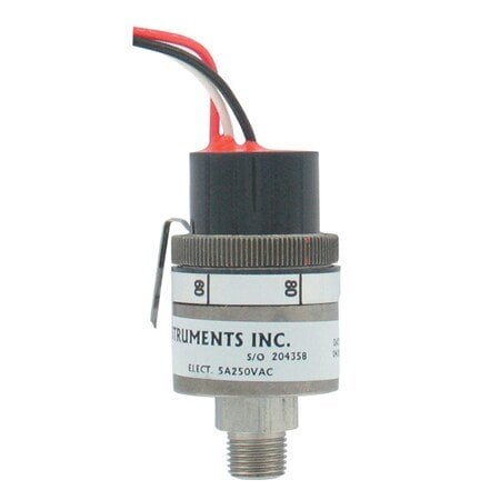 Dwyer Instruments Pressure Switch, Standard, SPDT, 1/8" NPT, Stainless Steel APS-450