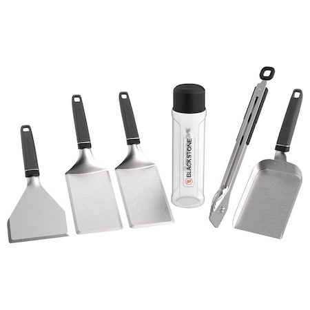 Blackstone Plastic/Stainless Steel Black/Silver Griddle Tool Set 6 pc 5989