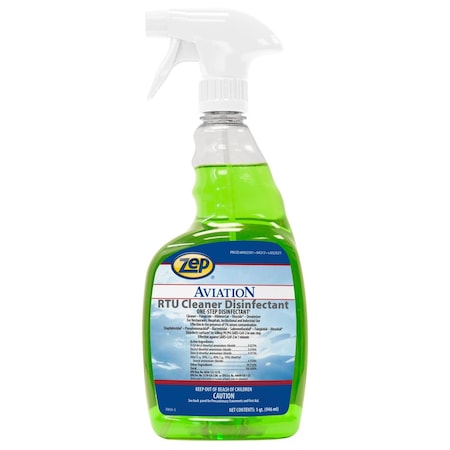 Zep Disinfectant Cleaner, Trigger Spray Bottle, Pleasant, 12 PK H02501