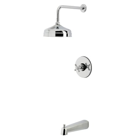 Kingston Brass Single-Handle Pressure Balanced Tub and Shower Faucet, Polished Chrome KB6331BX