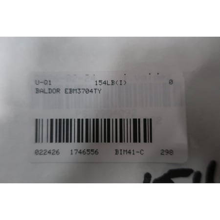 Baldor-Reliance Baldor Ebm3704Ty Super-E Motor 213T 3Hp 1160Rpm 230/460V-Ac 3Ph 108704100Eqf EBM3704TY