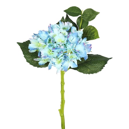 Vickerman Short Hydrangea X2 Floral Stem  Blue, 3PK FA173703