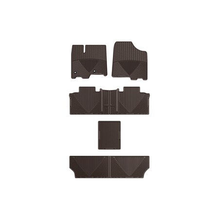 Weathertech Cocoa, Front, Rear, and Rear All Weather Floor Mats WTCC292244247245