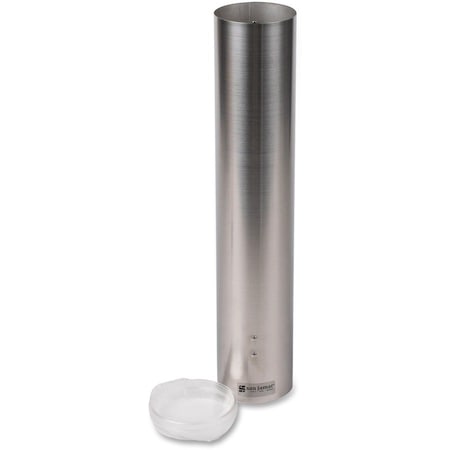 San Jamar Stainless Steel Water Cup Dispenser, 16'' Tube C4150SS