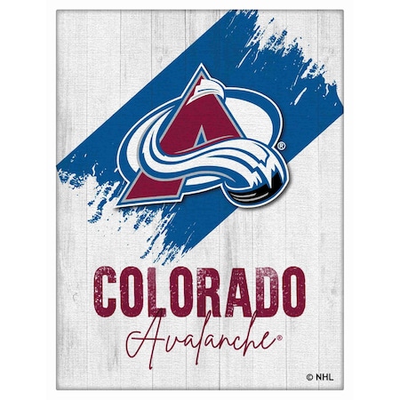 Holland Bar Stool Co Colorado Avalanche 15 in. x 20 in. Canvas Wall Art LCnvs
