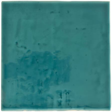 Apollo Tile Terralis 6x6 in. Glossy Turquoise Blue Porcelain Square Wall and Floor Tile 4.65 sq ft/case, 19PK UMB88AQDOTA