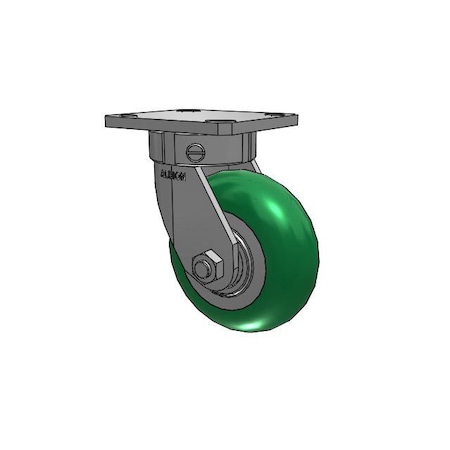 Colson 5" X 2" Non-Marking Polyurethane Round Swivel Caster, No Brake, Loads Up To 1000 lb 110PM05228S
