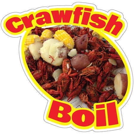 Signmission Crawfish Boil, 16 Inch, Decal D-DC-16 Crawfish Boil19