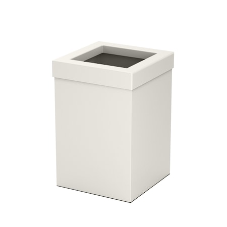 Gatco Modern Square 3 Gal. Wastebasket, Matte Pearl 1935