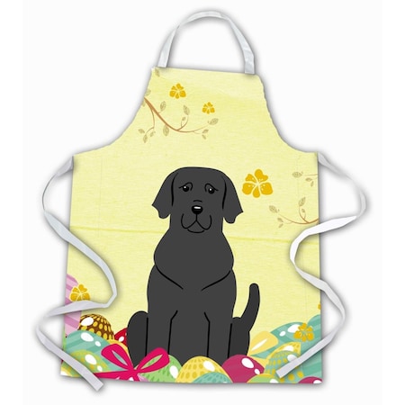 Carolines Treasures Easter Eggs Black Labrador Apron BB6057APRON