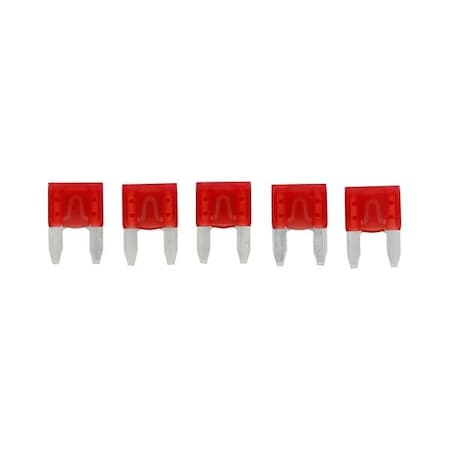 Eaton Bussmann series ATM blade fuse, Color code red, 32 Vdc, 10A, 1 kAIC, Non Indicating, 5PK ATM-10