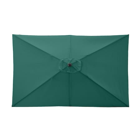 Pure Garden 10 Rectangular Patio Umbrella, Green 50-LG1278