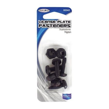 Custom Accessories Black Nylon License Plate Fasteners 8135287