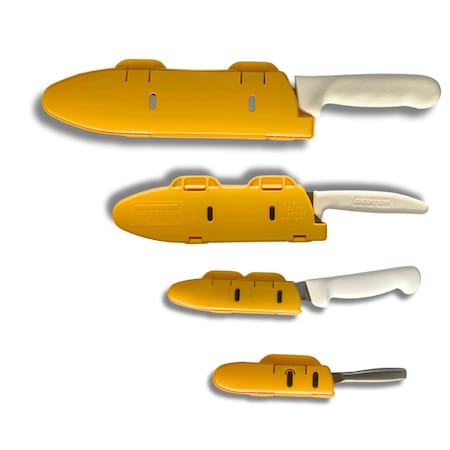 Blade Guard Knife Blade Protective Edge Guard Case for Cutlery 4PK Set Yellow 2753