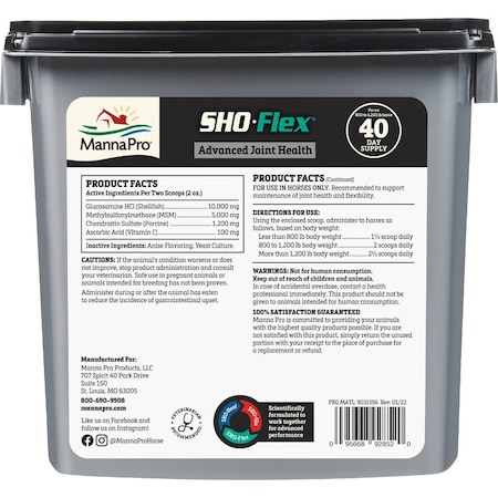 Manna Pro Sho-Flex 5 Lb. Joint Horse Supplement 1000071