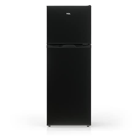 Tcl 4.7 Cu. Ft. Compact Double-Door Refrigerator, Black TRM47D5AB