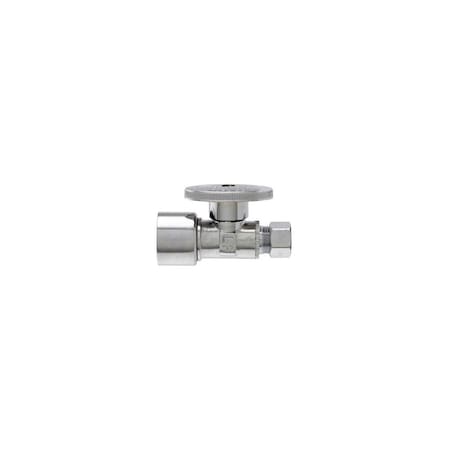 Master Plumber Straight Chrome Push Fit Valve, 5/8-In. OD , Quick Lock x 3/8-In. OD Compression MP2068PCPOLF