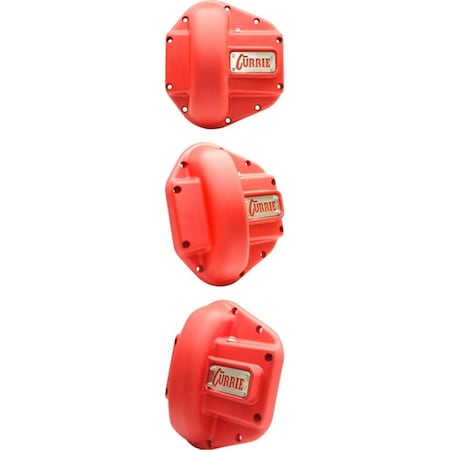 Currie Technologies Rock Jock   Rockjock 60 & 70 Iron Differential Cover - Textured Red CU79817