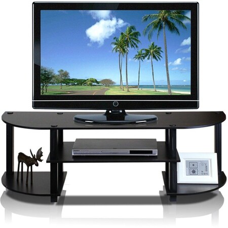 Furinno Furinno Turn-S-Tube Wide TV Entertainment Center; Espresso & Black - 15.9 x 47.25 x 13.4 in. 11058EX/BK