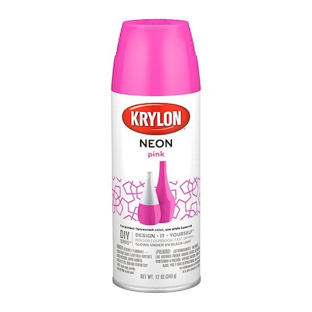 Krylon Spray Paint, Pink, 16 oz K09071007