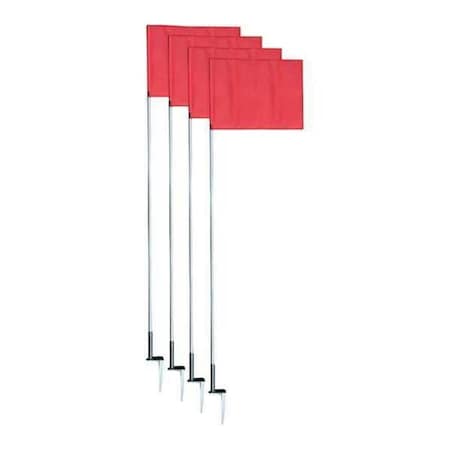 Perfectpitch 60 in. Slim Line Soccer Corner Flag Set - Set of 4 PE1702543