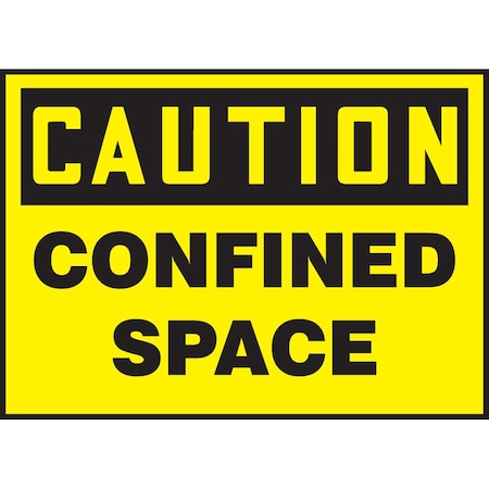 Accuform OSHA CAUTION SAFETY LABELS CONFINED LCSP604VSP