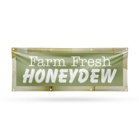 Signmission Farm Fresh Honeydew, 36 Inch x 96 Inch, Vinyl Banner B-96-30597