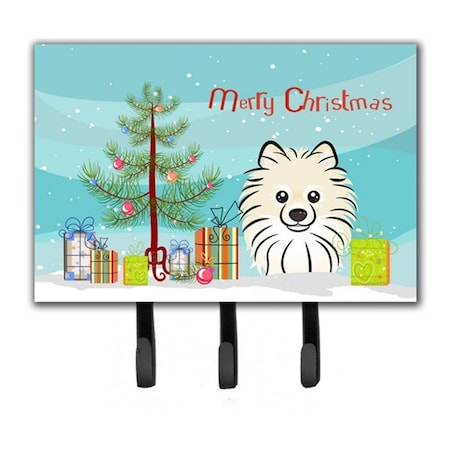 Carolines Treasures Christmas Tree and Pomeranian Leash or Key Holder BB1579TH68