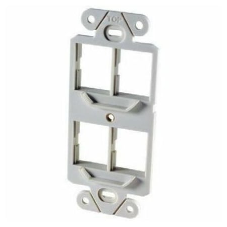 Ortronics 40800019 4-Port 106-Type Frame TracJack, White 40800019