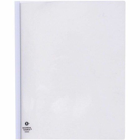 Business Source Report Cover, White, Plastic, PK50 BSN78503
