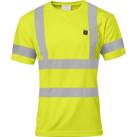 Ironwear Class 3 Hi Vis Flame Retardant Short Sleeve Shirt with Reflective Tape, Large 1201FR-L-TP-LG