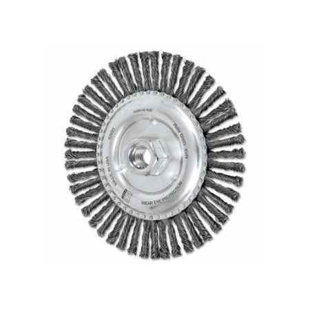 Pferd COMBITWIST Stringer Wheel, 6 in D x 3/16 in W, Carbon Steel Wire, 48 Knots 419-82693