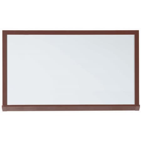 Aarco Architectural High Performance White Porcelain Markerboard w/ Wood Grained Aluminum Trim 420WWD3660