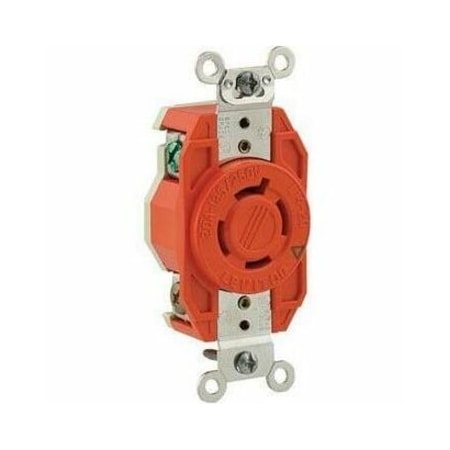 Leviton Industrial Grade Receptacle 20 Amp, 125/250 Volt 2410-IG