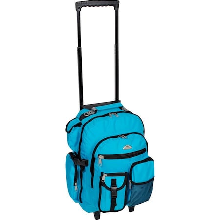 Everest 5045WH-TURQ Deluxe Wheeled Backpack - Turquoise 5045WH-TURQ