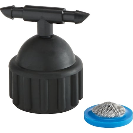 Raindrip Rain Bird 1/2'' Female Pipe Thread x 1/4 Barbed Tee Riser-To-Drip Adapter 336STUB